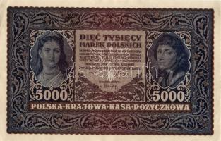 Lengyelország 1920. 5000M(5x) egymásutáni sorszámokkal T:I-