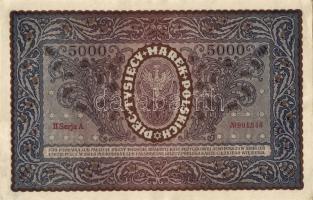 Lengyelország 1920. 5000M(5x) egymásutáni sorszámokkal T:I-
