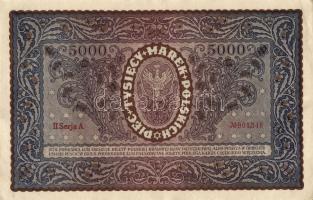 Lengyelország 1920. 5000M(5x) egymásutáni sorszámokkal T:I-