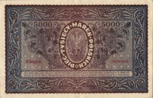 Lengyelország 1920. 5000M(5x) egymásutáni sorszámokkal T:I-