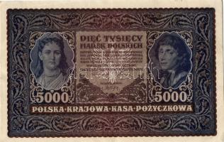 Lengyelország 1920. 5000M(3x) egymásutáni sorszámokkal T:I-