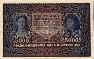 Lengyelország 1920. 5000M(3x) egymásutáni sorszámokkal T:I-