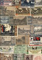 Német Birodalom/Weimari Köztársaság 1920-as évek eleje 962db bankjegy szükségpénz többségében klf ke...