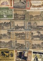 Német Birodalom/Weimari Köztársaság 1920-as évek eleje 962db bankjegy szükségpénz többségében klf ke...