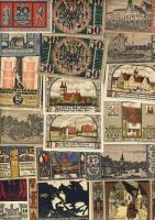 Német Birodalom/Weimari Köztársaság 1920-as évek eleje 962db bankjegy szükségpénz többségében klf ke...