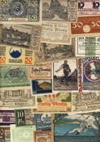 Német Birodalom/Weimari Köztársaság 1920-as évek eleje 962db bankjegy szükségpénz többségében klf ke...