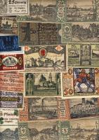 Német Birodalom/Weimari Köztársaság 1920-as évek eleje 962db bankjegy szükségpénz többségében klf ke...