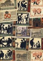 Német Birodalom/Weimari Köztársaság 1920-as évek eleje 962db bankjegy szükségpénz többségében klf ke...