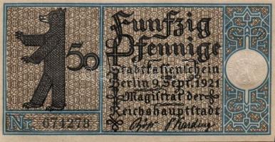 Német Birodalom/Weimari Köztársaság/ Berlin "1-20 kerületek" 20db klf szükségpénz, komplet...