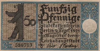 Német Birodalom/Weimari Köztársaság/ Berlin "1-20 kerületek" 20db klf szükségpénz, komplett sor T:I