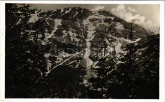 1942 Radnai-havasok, Muntii Rodnei; Horthy Miklós-csúcs (Nagy-Pietrosz). VItéz Szilvási Gergely mérnök felvétele / Varful Pietrosul Rodnei / mountain peak