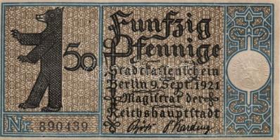 Német Birodalom/Weimari Köztársaság/ Berlin "1-20 kerületek" 20db klf szükségpénz, komplet...