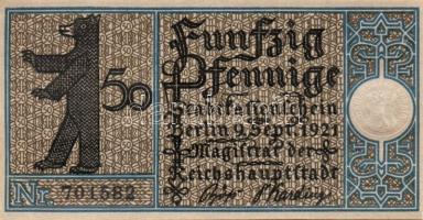 Német Birodalom/Weimari Köztársaság/ Berlin "1-20 kerületek" 20db klf szükségpénz, komplet...