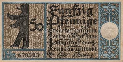 Német Birodalom/Weimari Köztársaság/ Berlin "1-20 kerületek" 20db klf szükségpénz, komplet...