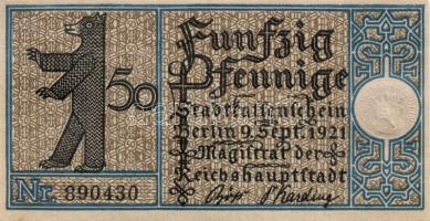 Német Birodalom/Weimari Köztársaság/ Berlin "1-20 kerületek" 20db klf szükségpénz, komplet...