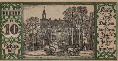 Német Birodalom/Weimari Köztársaság/ Berlin "1-20 kerületek" 20db klf szükségpénz, komplet...