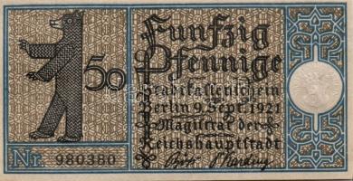 Német Birodalom/Weimari Köztársaság/ Berlin "1-20 kerületek" 20db klf szükségpénz, komplet...