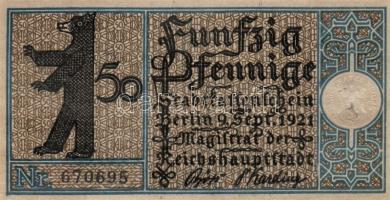 Német Birodalom/Weimari Köztársaság/ Berlin "1-20 kerületek" 20db klf szükségpénz, komplet...