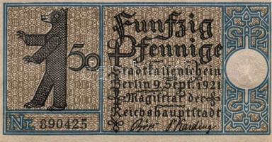 Német Birodalom/Weimari Köztársaság/ Berlin "1-20 kerületek" 20db klf szükségpénz, komplet...