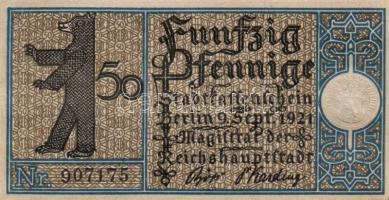 Német Birodalom/Weimari Köztársaság/ Berlin "1-20 kerületek" 20db klf szükségpénz, komplet...