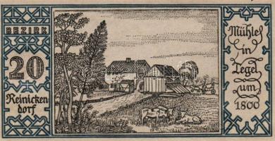 Német Birodalom/Weimari Köztársaság/ Berlin "1-20 kerületek" 20db klf szükségpénz, komplet...