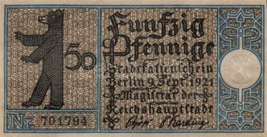 Német Birodalom/Weimari Köztársaság/ Berlin "1-20 kerületek" 20db klf szükségpénz, komplet...