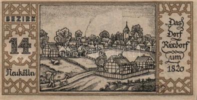 Német Birodalom/Weimari Köztársaság/ Berlin "1-20 kerületek" 20db klf szükségpénz, komplet...