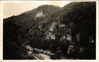 1941 Rév, Körösrév, Vad, Vadu Crisului; Zichy cseppkőbarlang, vasútállomás. Marosi József kiadása / Pestera Vadu Crisului / railway station (EK)