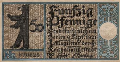 Német Birodalom/Weimari Köztársaság/ Berlin "1-20 kerületek" 20db klf szükségpénz, komplet...