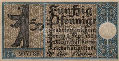 Német Birodalom/Weimari Köztársaság/ Berlin "1-20 kerületek" 20db klf szükségpénz, komplet...