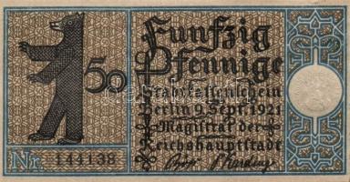 Német Birodalom/Weimari Köztársaság/ Berlin "1-20 kerületek" 20db klf szükségpénz, komplet...