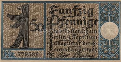 Német Birodalom/Weimari Köztársaság/ Berlin "1-20 kerületek" 20db klf szükségpénz, komplet...