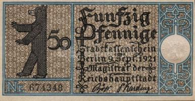 Német Birodalom/Weimari Köztársaság/ Berlin "1-20 kerületek" 20db klf szükségpénz, komplet...