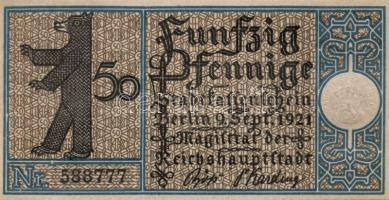 Német Birodalom/Weimari Köztársaság/ Berlin "1-20 kerületek" 20db klf szükségpénz, komplet...