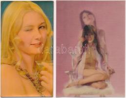 6 db MODERN erotikus dimenziós motívumlap, meztelen hölgyek / 6 MODERN erotic dimensional (3D) motiv...