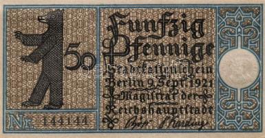 Német Birodalom/Weimari Köztársaság/ Berlin "1-20 kerületek" 20db klf szükségpénz, komplet...