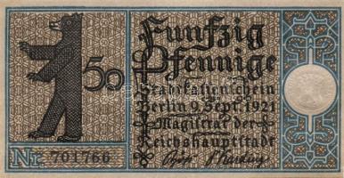 Német Birodalom/Weimari Köztársaság/ Berlin "1-20 kerületek" 20db klf szükségpénz, komplet...