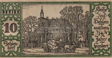 Német Birodalom/Weimari Köztársaság/ Berlin "1-20 kerületek" 20db klf szükségpénz, komplet...