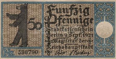 Német Birodalom/Weimari Köztársaság/ Berlin "1-20 kerületek" 20db klf szükségpénz, komplet...