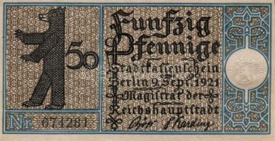 Német Birodalom/Weimari Köztársaság/ Berlin "1-20 kerületek" 20db klf szükségpénz, komplet...