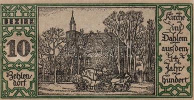 Német Birodalom/Weimari Köztársaság/ Berlin "1-20 kerületek" 20db klf szükségpénz, komplet...