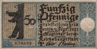 Német Birodalom/Weimari Köztársaság/ Berlin "1-20 kerületek" 20db klf szükségpénz, komplet...