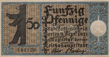 Német Birodalom/Weimari Köztársaság/ Berlin "1-20 kerületek" 20db klf szükségpénz, komplet...