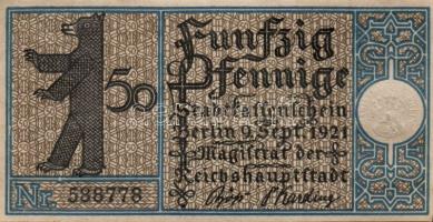 Német Birodalom/Weimari Köztársaság/ Berlin "1-20 kerületek" 20db klf szükségpénz, komplet...