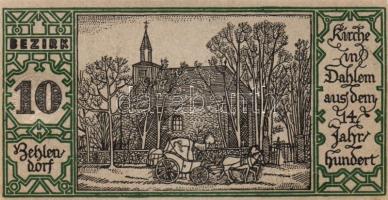 Német Birodalom/Weimari Köztársaság/ Berlin "1-20 kerületek" 20db klf szükségpénz, komplet...