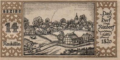 Német Birodalom/Weimari Köztársaság/ Berlin "1-20 kerületek" 20db klf szükségpénz, komplet...