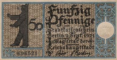 Német Birodalom/Weimari Köztársaság/ Berlin "1-20 kerületek" 20db klf szükségpénz, komplet...