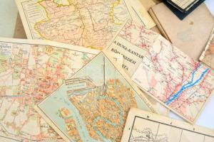 Mappányi vegyes térkép tétel, közte Brassó, Graz stb