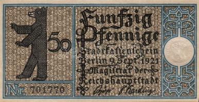 Német Birodalom/Weimari Köztársaság/ Berlin "1-20 kerületek" 20db klf szükségpénz, komplet...