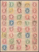 Ausztria 1850-1867 183 db bélyeg jobbakkal közte szép / olvasható bélyegzések